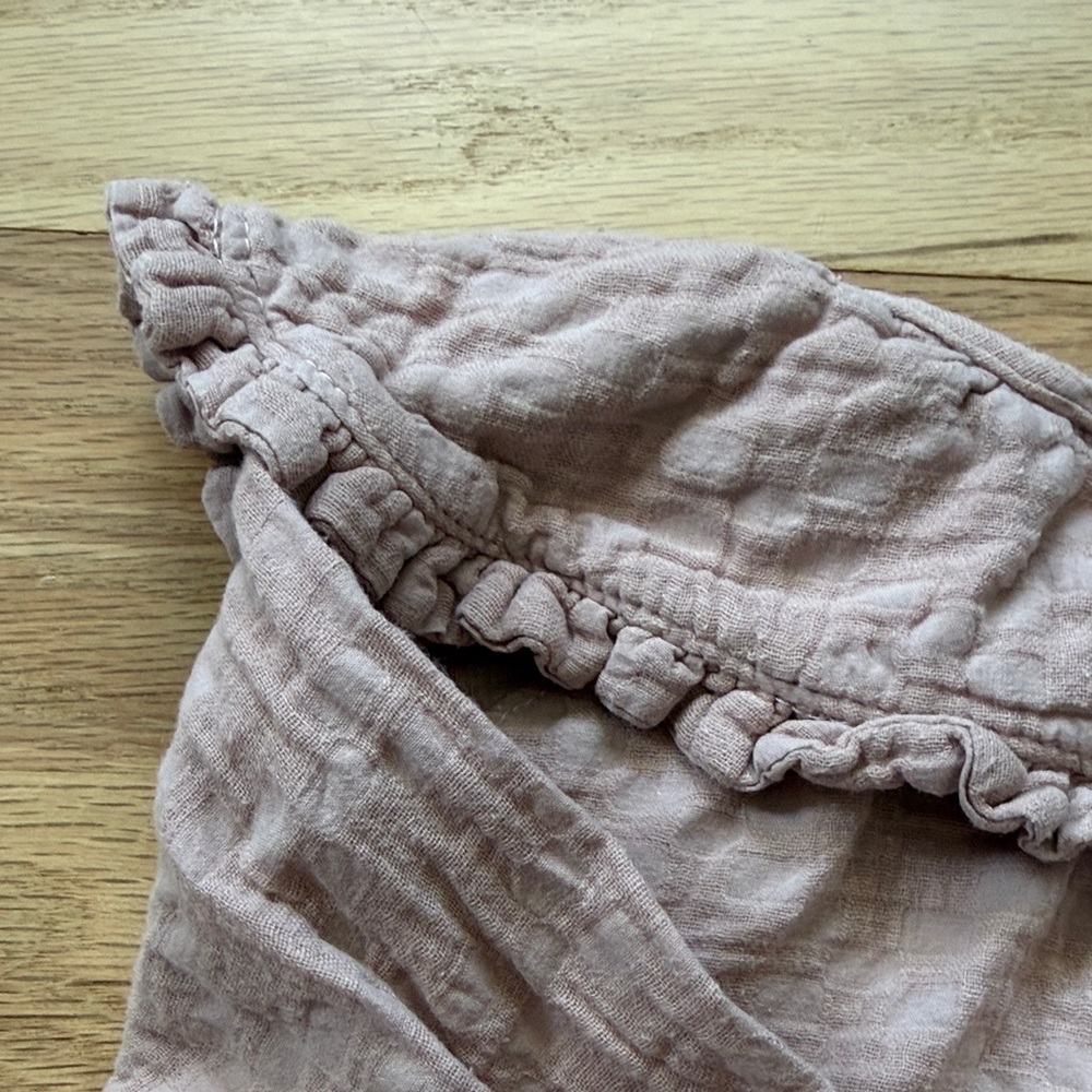 Mabo 3/4 Sleeve Ruffle Peter Pan Collar Top dusty pink girls size 2/3 years - Picture 15 of 16